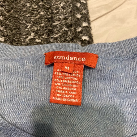 Sundance blue/gray sweater. sz. m - Picture 2 of 4